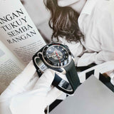Shop Gucci Dive Feline Black Dial Black Rubber Strap Watch For Men - YA136320 in USA