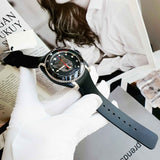 Shop Gucci Dive Feline Black Dial Black Rubber Strap Watch For Men - YA136320 in USA