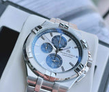Maurice Lacroix Aikon Chronograph Silver Dial Silver Steel Strap Watch for Men - AI1018-SS002-131-1 Buy Now By Maurice Lacroix