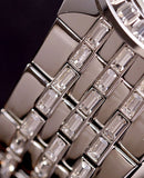 Bulova Phantom Crystal Silver Dial Silver Steel Strap Watch for Men - 96A236