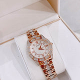 Bulova Crystal Mother of Pearl Dial Rose Gold Steel Strap Watch for Women - 98L197 Buy Now By Bulova