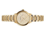 Shop Burberry The Classic Champagne Dial Gold Steel Strap Watch for Women - BU10109 in USA