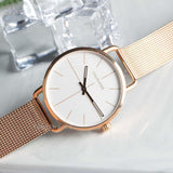 Calvin Klein Even White Dial Rose Gold Mesh Bracelet Watch for Women - K7B21626 Buy Now By Calvin Klein