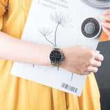 Calvin Klein Even Black Dial Silver Mesh Bracelet Watch for Women - K7B23121