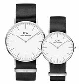 Daniel Wellington Classic Cornwall White Dial Black Nylon Strap Watch For Men - DW00100260 Buy Now By Daniel Wellington