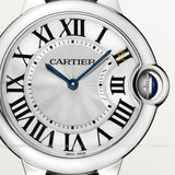 Shop Cartier Ballon Bleu De Cartier Silver Dial Silver Steel Strap Watch for Women - W69011Z4 in USA