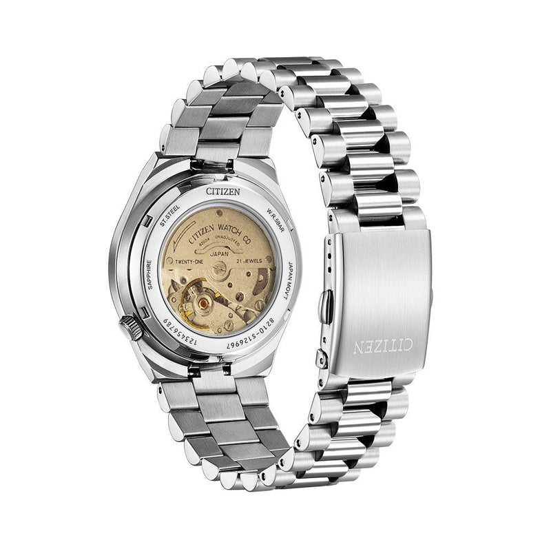 Citizen x Pantone Automatic Peaceful Green Dial Silver Steel Strap Watch For Men - NJ0158-89Z Buy Now By Citizen