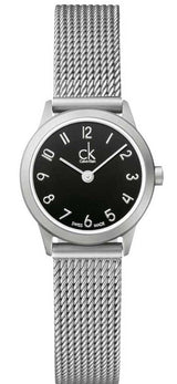 Calvin Klein Minimal Black Dial Silver Mesh Bracelet Watch for Women - K3M53151 Buy Now By Calvin Klein