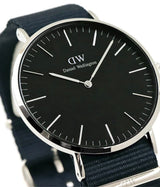 Daniel Wellington Classic Bayswater Black Dial Black NATO Strap Watch For Men - DW00100278 Buy Now By Daniel Wellington