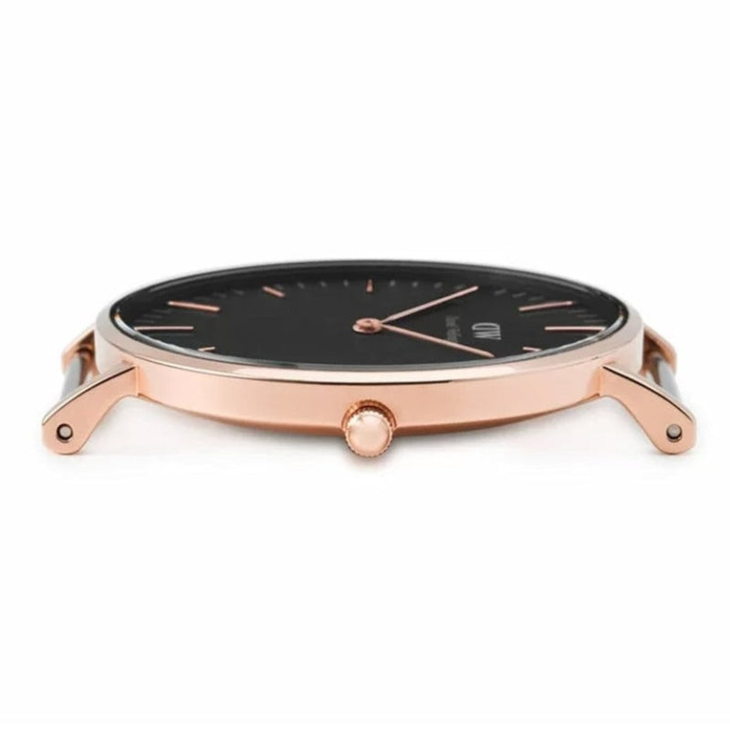 Daniel Wellington Classic Reading Black Dial Black Leather Strap Watch For Women - DW00100141 Buy Now By Daniel Wellington