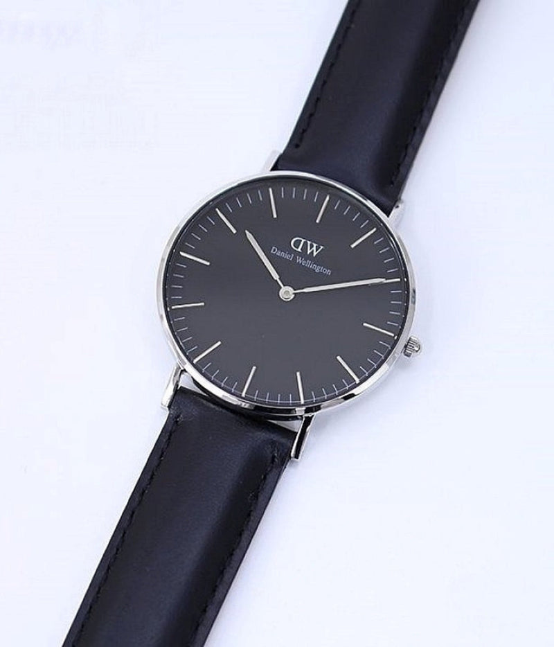 Daniel Wellington Classic Sheffield Black Dial Black Leather Strap Watch For Women - DW00100145 Buy Now By Daniel Wellington