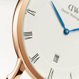 Daniel Wellington Dapper St Mawes White Dial Brown Leather Strap Watch For Men - DW00100083 Buy Now By Daniel Wellington