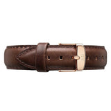 Daniel Wellington Dapper Bristol White Dial Brown Leather Strap Watch For Men - DW00100086 Buy Now By Daniel Wellington