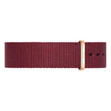 Daniel Wellington Classic Roselyn Black Dial Maroon Nylon Strap Watch For Women - DW00100273 Buy Now By Daniel Wellington