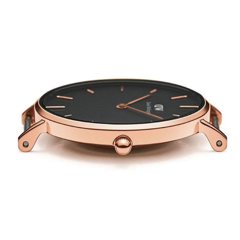 Daniel Wellington Classic Petite Bondi Black Dial White Leather Strap Watch For Women - DW00100283 Buy Now By Daniel Wellington