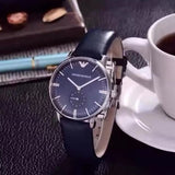 Emporio Armani Analog Quartz Blue Dial Blue Leather Strap Watch For Men - AR1647 Buy Now By Emporio Armani