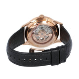 Emporio Armani Meccanico White Skeleton Dial Black Leather Strap Watch For Men - AR1924 Buy Now By Emporio Armani