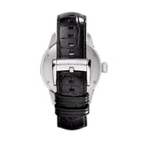 Emporio Armani Meccanico Automatic Black Dial Leather Strap Watch For Men - AR4629 Buy Now By Emporio Armani
