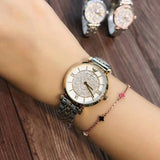 Emporio Armani Gianni T Bar White Dial Two Tone Steel Strap Watch For Women - AR8031 Buy Now By Emporio Armani