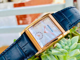 Movado Heritage Mother of Pearl White Dial Blue Leather Strap Watch For Women - 3650052 Buy Now By Movado