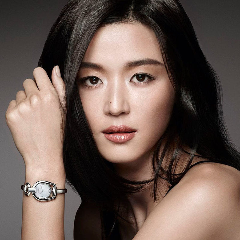 Gucci Horsebit Collection Diamonds Mother of Pearl Dial Silver Steel Strap Watch For Women - YA139506 Buy Now By Gucci