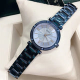 Guess Park Ave Analog Quartz Blue Dial Blue Steel Strap Watch For Women - W0767L4 Buy Now By Guess