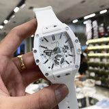 Guess Phoenix Multifunction White Dial White Rubber Strap Watch for Men - GW0203G2 Buy Now By Guess