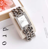 Guess Mod Heavy Metal Diamonds Silver Dial Silver Steel Strap Watch for Women - W95088L1 Buy Now By Guess
