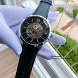 Fossil Townsman Skeleton Black Dial Black Leather Strap Watch for Men - ME3153 Buy Now By Fossil