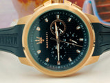 Maserati SFIDA Chronograph Black Dial Black Rubber Strap Watch For Men - R851123008 Buy Now By Maserati