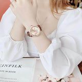Michael Kors Parker Rose Gold Dial Maroon Leather Strap Watch For Women - MK2974 Buy Now By Michael Kors