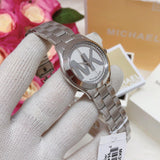 Michael Kors Mini Slim Runway Silver Dial Silver Steel Strap Watch for Women - MK3548 Buy Now By Michael Kors