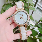 Michael Kors Parker Mother of Pearl Dial Two Tone Steel Strap Watch for Women - MK6400 Buy Now By Michael Kors