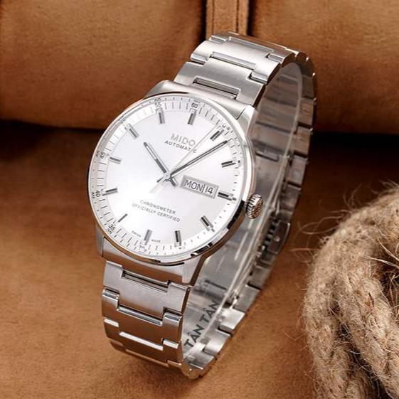 Mido Commander II Automatic Chronometer Silver Dial Silver Steel Strap Watch For Men - M021.431.11.031.00 Buy Now By Mido