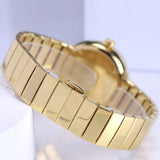Shop Movado Edge Gold Dial Gold Steel Strap Watch for Women - 3680014 in USA