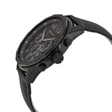 Armani Exchange Banks Chronograph Black Dial Black Leather Strap Watch For Men - AX1724 Buy Now By Armani Exchange