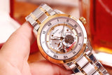 Bulova BVA Skeleton Silver Dial Two Tone Steel Strap Watch for Men - 98A230 Buy Now By Bulova