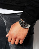 Emporio Armani Classic Chronograph Black Dial Silver Steel Strap Watch For Men - AR2434 Buy Now By Emporio Armani