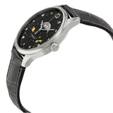 Shop Gucci G-Timeless Moonphase Black Dial Black Leather Strap Watch For Men - YA126327 in USA