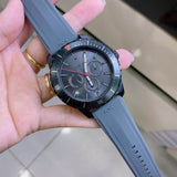 Michael Kors Cunningham Multifunction Grey Dial Grey Rubber Strap Watch For Men - MK7164 Buy Now By Michael Kors