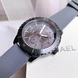 Michael Kors Cunningham Multifunction Grey Dial Grey Rubber Strap Watch For Men - MK7164 Buy Now By Michael Kors