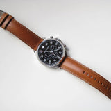 Michael Kors Gage Chronograph Quartz Black Dial Brown Leather Strap Watch For Men - MK8333 Buy Now By Michael Kors