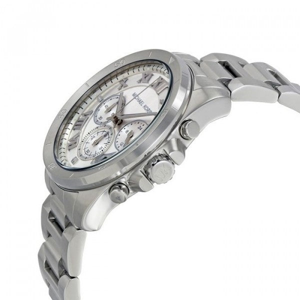 Michael Kors Brecken Chronograph Silver Dial Silver Steel Strap Watch For Women - MK8562 Buy Now By Michael Kors