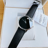 Movado Museum Classic Black Dial Black Leather Strap Watch for Men - 0607194 Buy Now By Movado