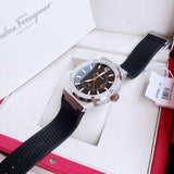 Salvatore Ferragamo F-80 Black Dial Black Rubber Strap Watch For Men - SFHY00120 Buy Now By Salvatore Ferragamo