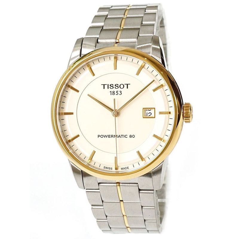 Tissot Luxury Powermatic 80 Gold Dial Silver Steel Strap Watch For Men - T086.407.22.261.00 Buy Now By Tissot