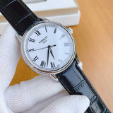 Tissot T Classic Carson White Dial Black Leather Strap Watch for Men - T085.410.16.013.00 Buy Now By Tissot