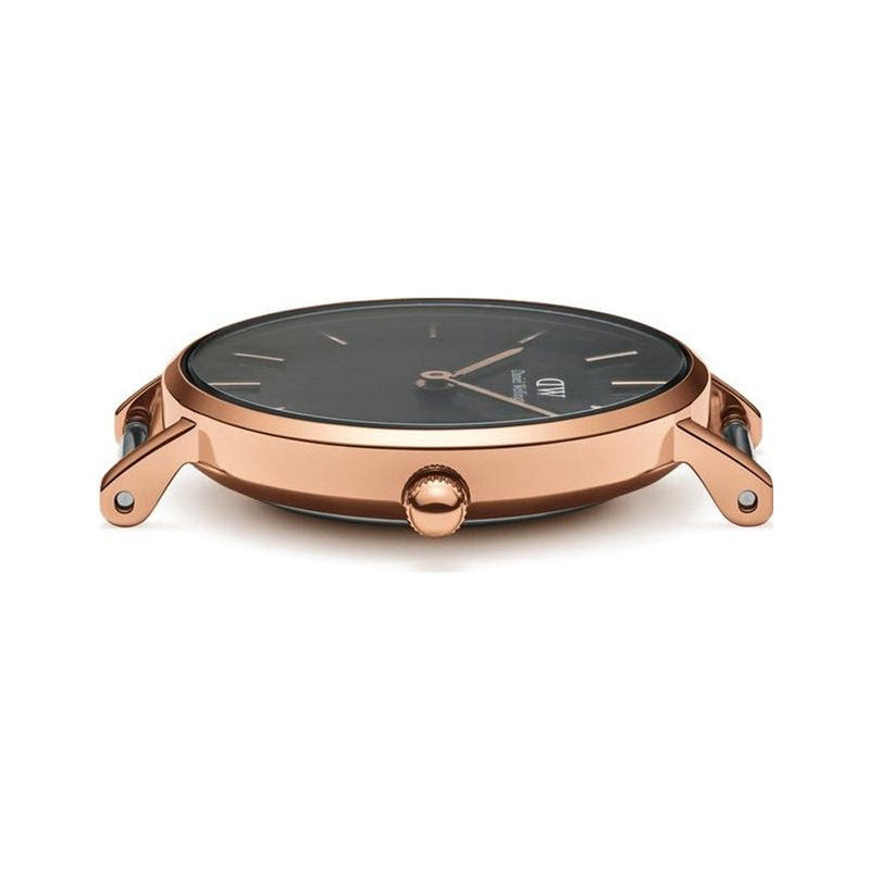 Daniel Wellington Classic Petite Reading Black Dial Black Leather Strap Watch For Women - DW00100167 Buy Now By Daniel Wellington