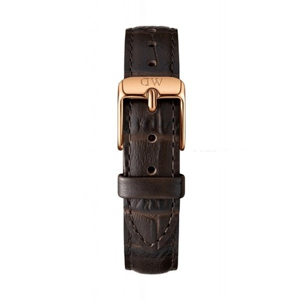 Daniel Wellington Classic Petite York Black Dial Brown Leather Strap Watch For Women - DW00100170 Buy Now By Daniel Wellington