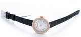 Emporio Armani Rosa Quartz Mother Of Pearl White Dial Black Leather Strap Watch For Women - AR11356 Buy Now By Emporio Armani